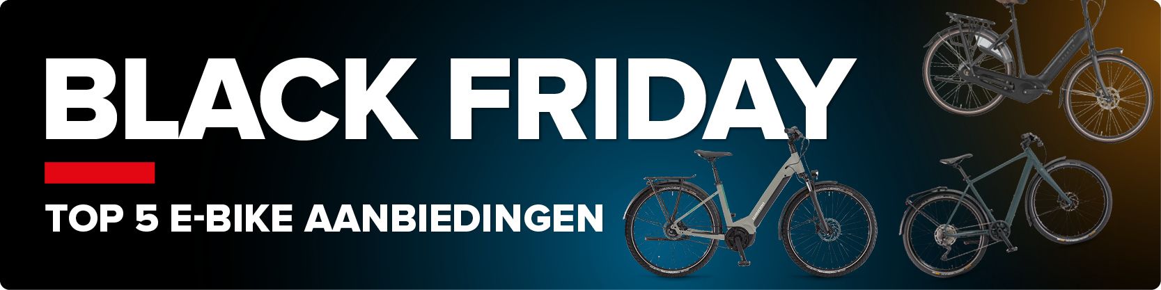 Top 5 Elektrische fietsen en e-bikes Black Friday 2024
