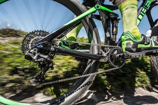 drivetrain van mountainbike