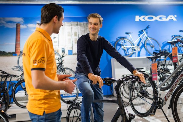 12GO Biking verkoper showroom