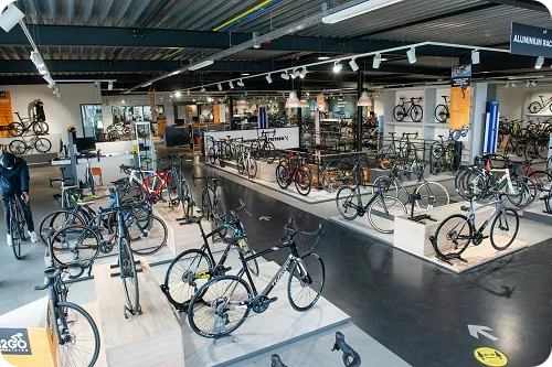 Showroom-racefietsen-winkel