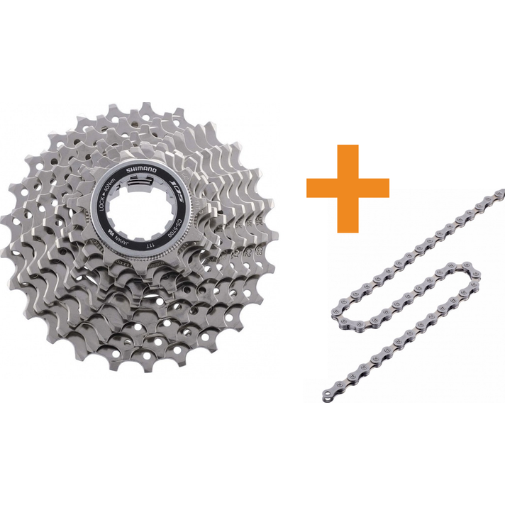Shimano Bundel 105 CS 5800 Cassette Inclusief HG701 Ketting  