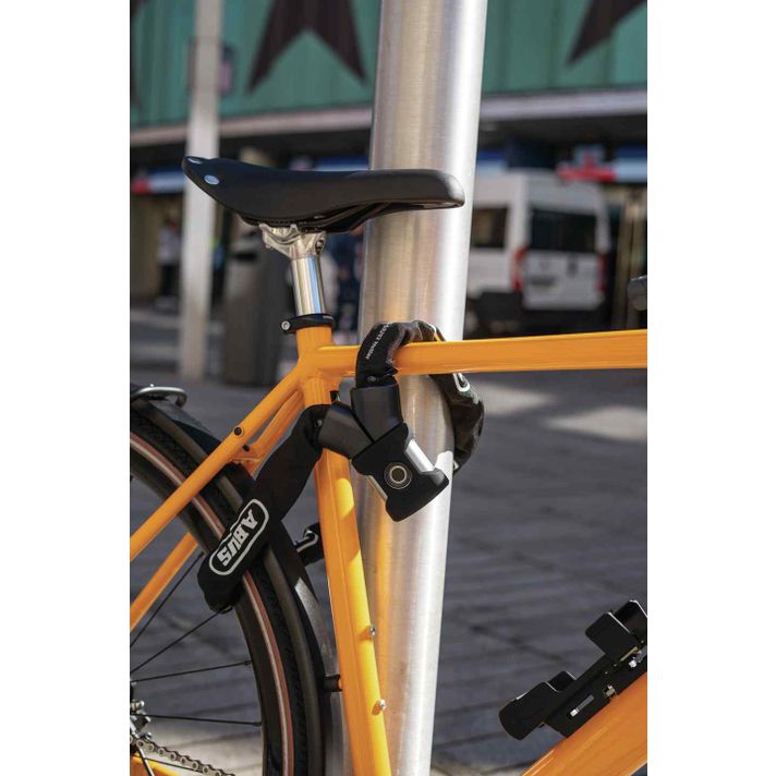 ABUS YARDO 7807F kettingslot met vingerafdruksensor - sleutelloos openen door vingerafdruk - weerbestendig fietsslot - slot voor het beveiligen van voorwerpen