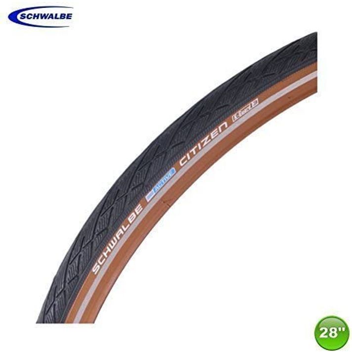 Schwalbe City Lite RS Zwart/Bruin Buitenband Stadsfiets  