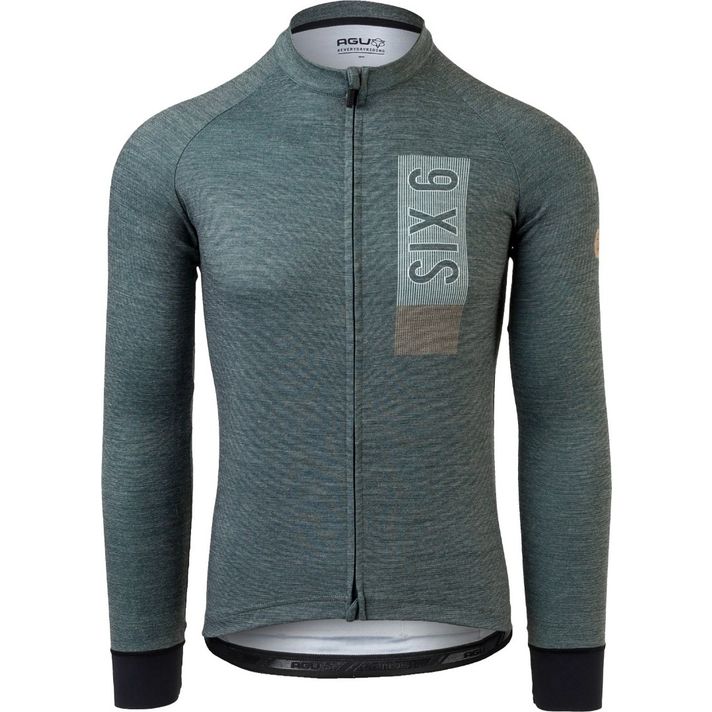 AGU LS Fietsshirt Six6 Merino II Race Green  