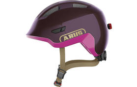 ABUS Smiley 3.0 ACE LED Kinder Fietshelm Paars  