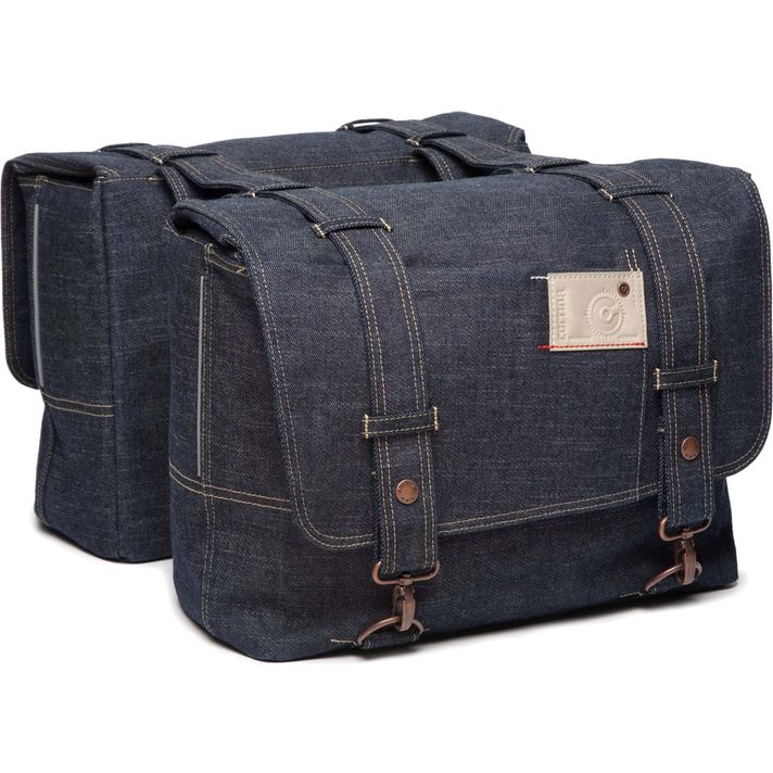 Cortina Kansas Denim Dubbele Fietstas  