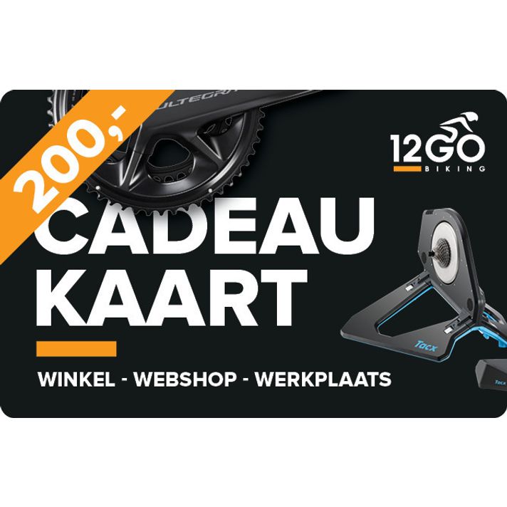 12GO 12GO Cadeaukaart 200 euro  