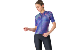 Castelli Cosmic Vortex Fietsshirt Dames Paars / Roze  