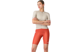 Castelli Espresso 2 Korte Fietsbroek Dames Rood  