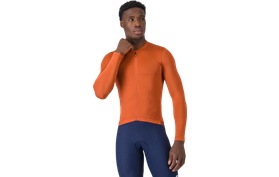 Castelli Espresso 2 LS Fietsshirt Oranje  