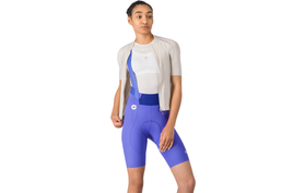 Castelli Espresso 2 DT Korte Fietsbroek Dames Paars  