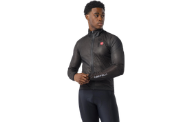 Castelli Squall Shell Fiets Regenjas Zwart  