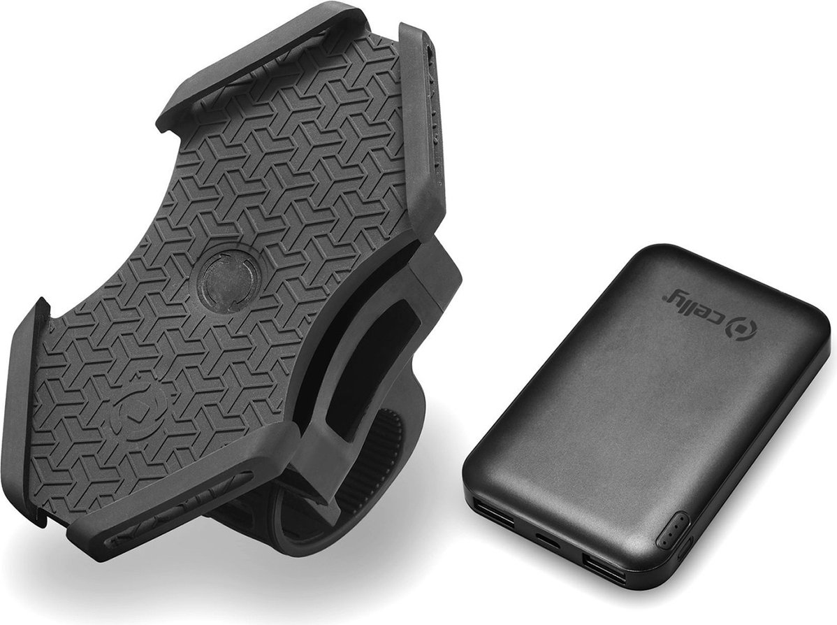Celly Telefoonhouder met Powerbank  