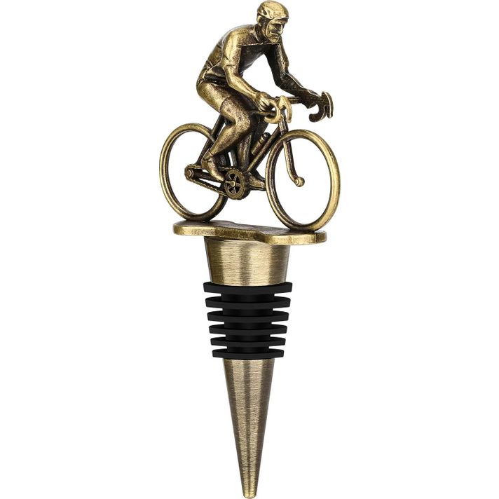 Cyclo Cadeau Wielrenner Wijnfles Stopper  