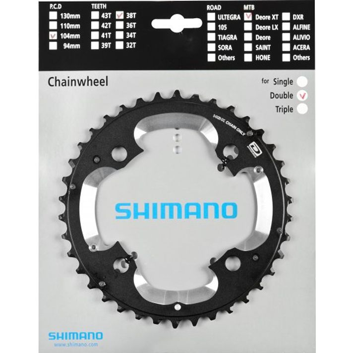 Shimano Shimano Deore XT M785 Dubbel Kettingbladen  