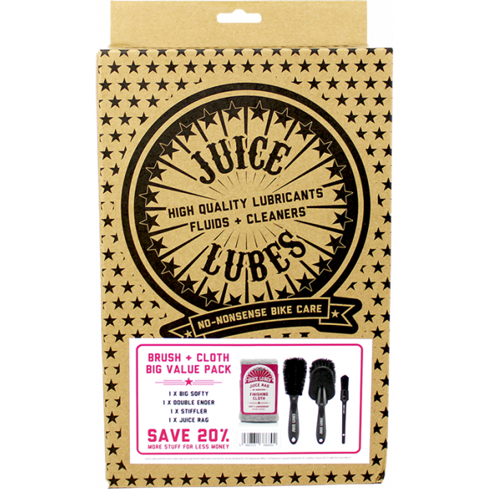 Juice Lubes Brush & Cloth Pack Borstelset  