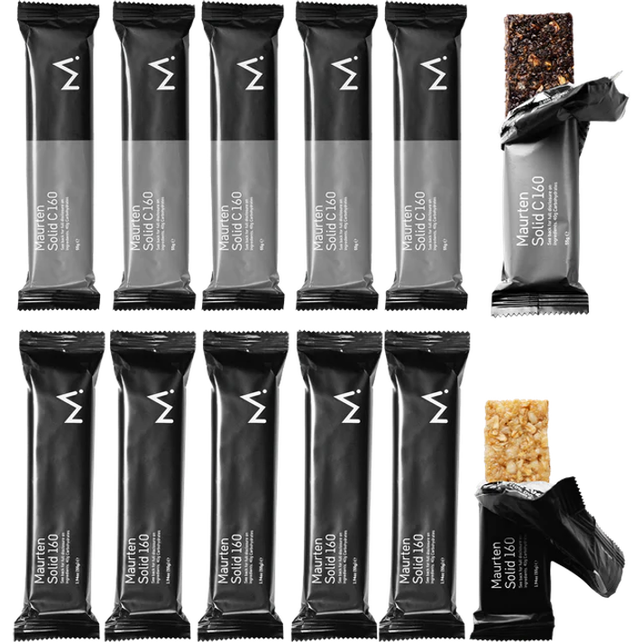 Maurten Solid 160 Bar Mix 12 Stuks Voordeelverpakking  