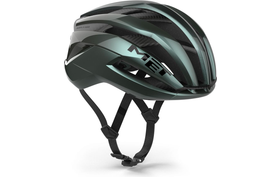 MET Trenta 3K Carbon MIPS Racefiets Helm Donkergroen  