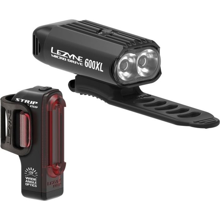 Lezyne Micro Drive 600XL / Strip Drive Pair Verlichtingsset  