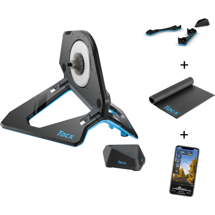 Neo 2T Fietstrainer + Gratis Tacx Motion Plates, Trainermat en
