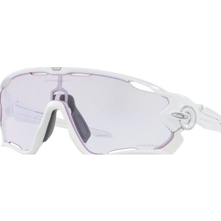 Oakley Jawbreaker Polished White Prizm Low Light Fietsbril  
