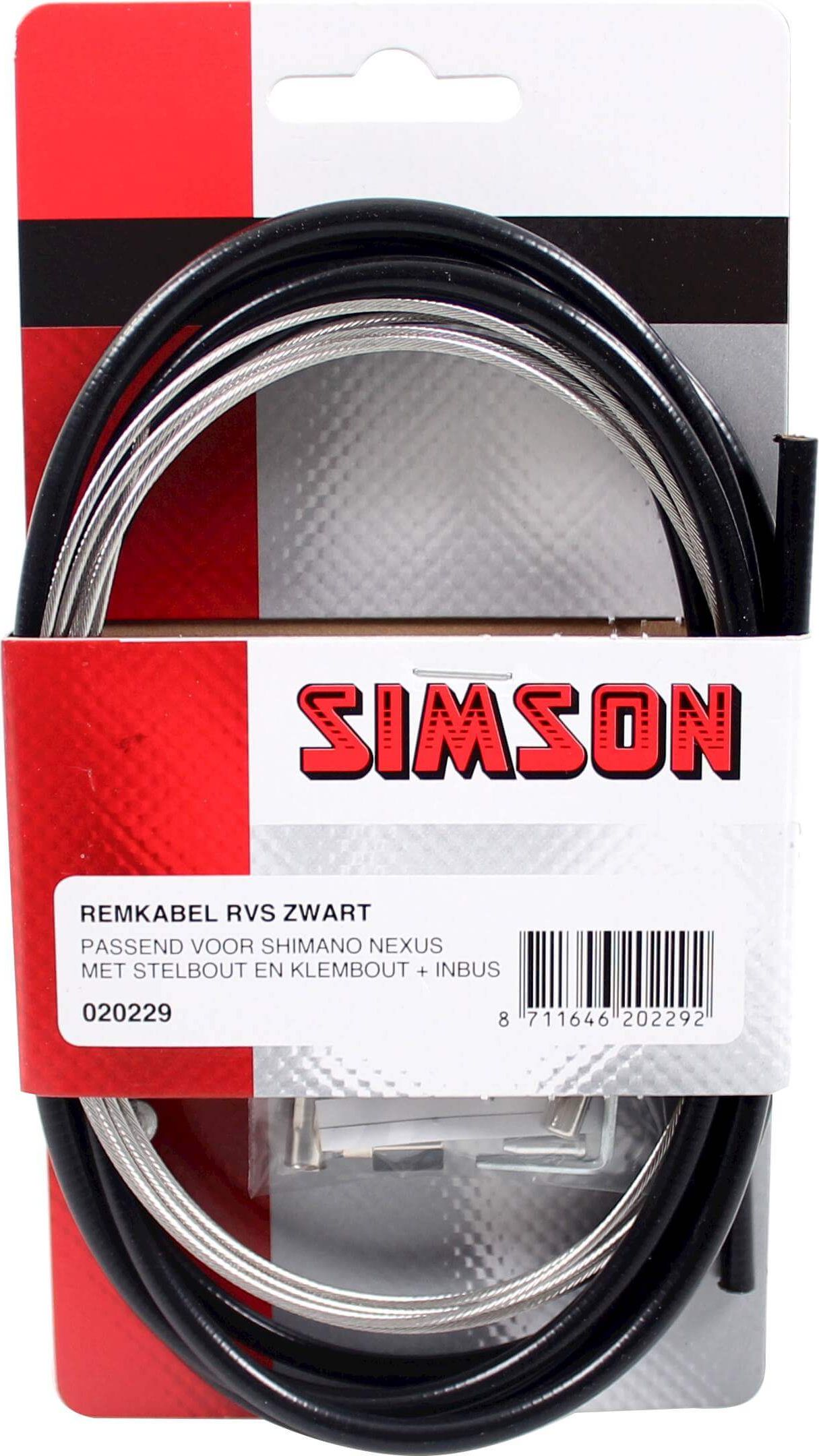 Simson Remkabel Nexus RVS Zwart  