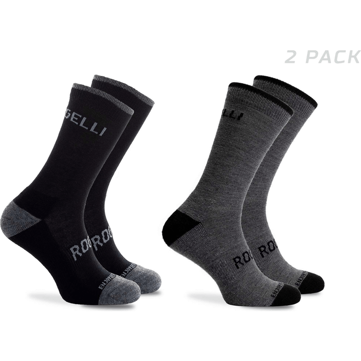 Rogelli Merino 2-Pack Wollen Fietssokken  
