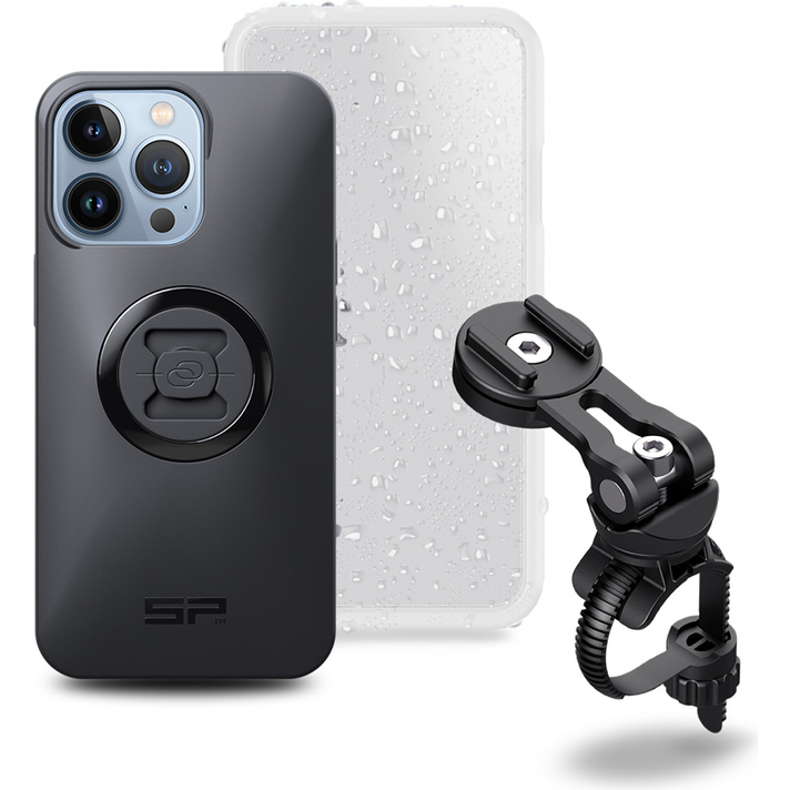 SP Connect Bike Bundle II iPhone 13 Pro Telefoonhoes + Regenhoes + Telefoonhouder  