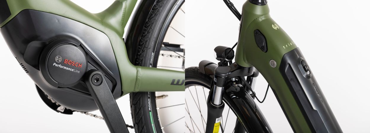 Winora Tria 10 Bosch onderdelen middenmotor en accu