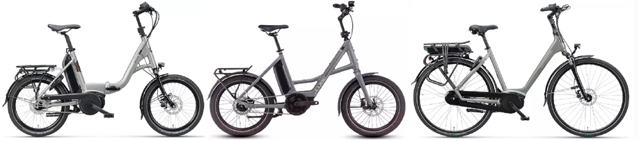 Elektrische vouwfiets vs compacte e-bike vs normale e-bike
