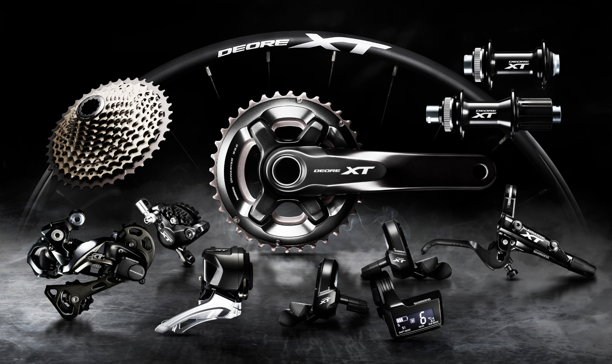 Volledige Shimano XT Di2 groepset