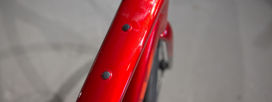 Montagepunten voor een extra tas of bidonhouder