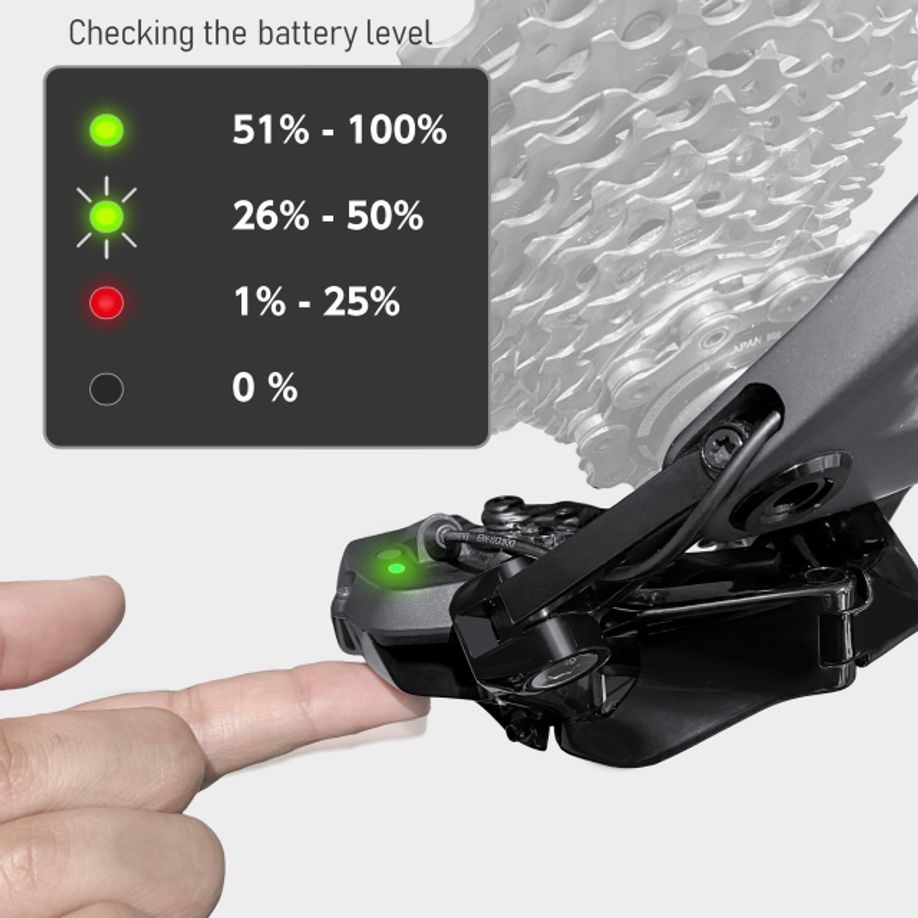 Accuniveau van je di2 derailleur controleren