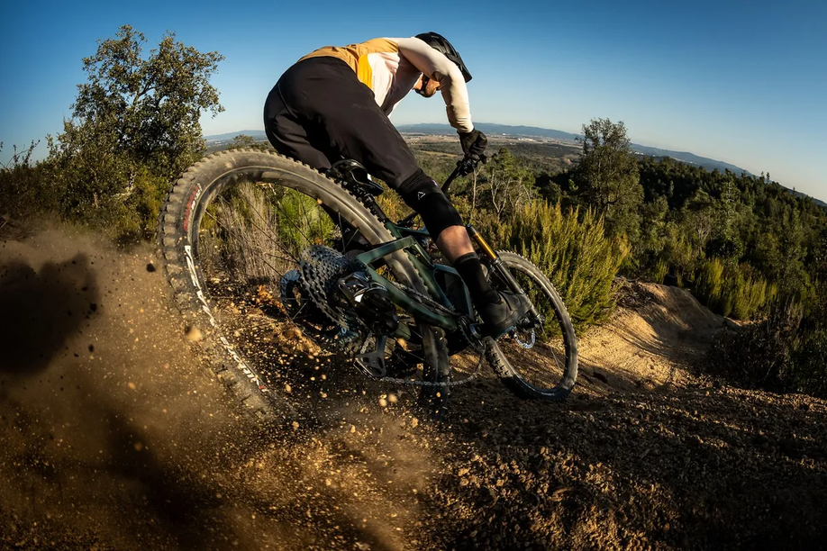 Mountainbike actiefoto