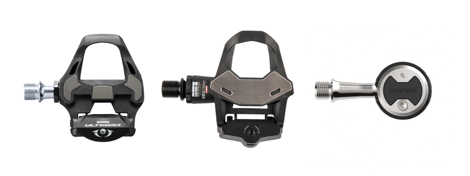 Pedalen van Shimano Ultegra, Look Keo 2 en Wahoo Speedplay
