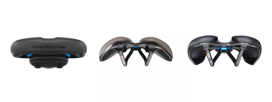 Verschillende vormen zadels naast elkaar van plat naar halfrond naar rond