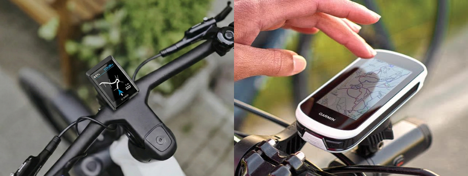 Bosch Kiox en Garmin Edge Explore 2 navigatieschermen op e-bike sturen om makkelijke routes te kunnen fietsen