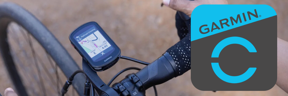 Garmin Connect met Garmin fietscomputer op racefiets