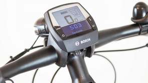 Bosch e-bike 503 foutmelding op het Intuvia display met stuur voorzien van remote, bel, shifter en voorlicht