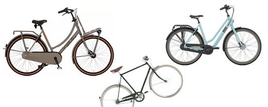 Alle stadsfietsen