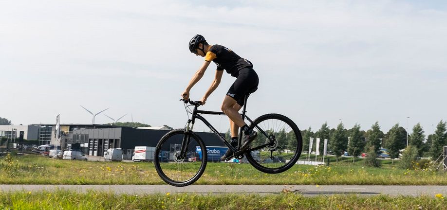 landen met de bunny hop