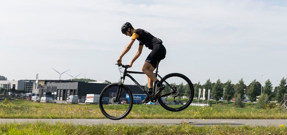 landen met de bunny hop