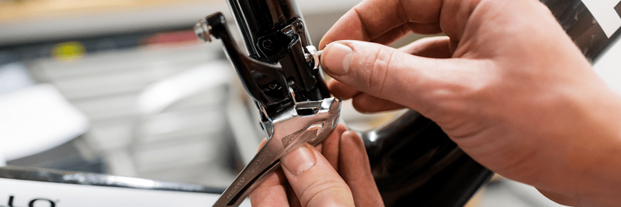 terugplaatsen voorderailleur