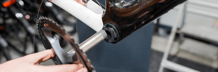 Terugplaatsen crankarm