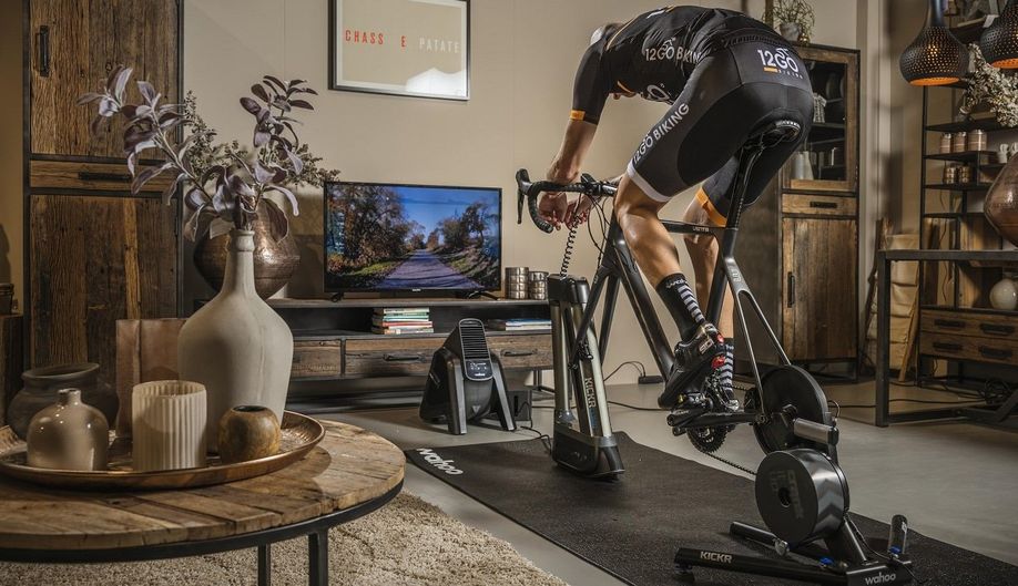 Fietstrainer die gebruikt wordt 