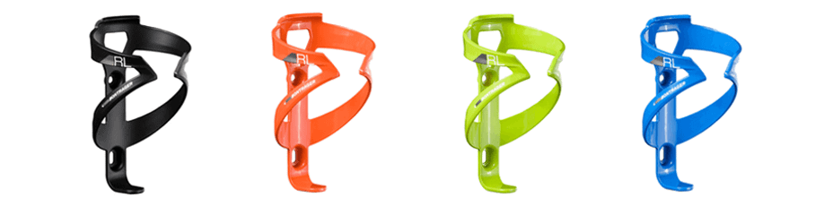 4 bidonhouders in 4 verschillende kleuren 