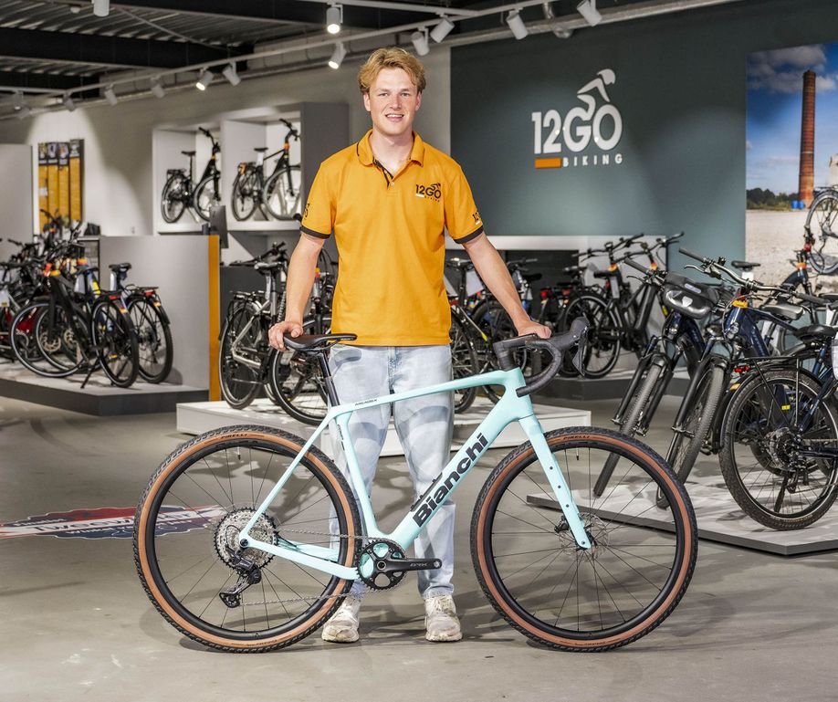 Bianchi Arcadex Comp bij 12GO Biking is de beste gravelbike voor bikepacking