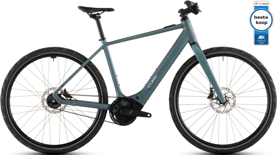 Cube Editor Hybrid SLT 400X met AD Fietstest Best Getest Label