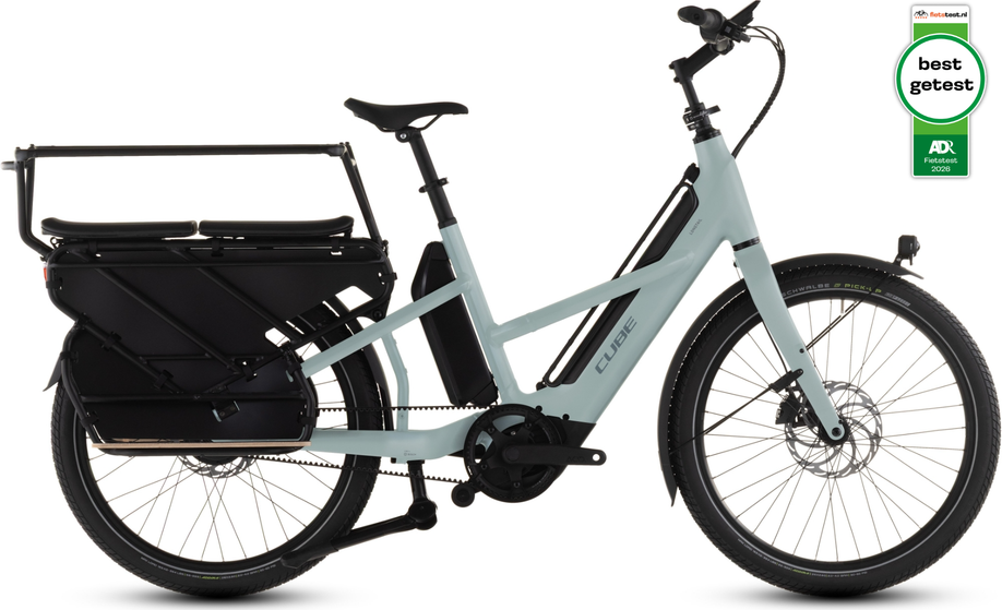 Cube Longtail Hybrid Comfort Family 800 met AD Fietstest Best Getest Label