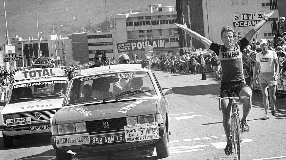 De finish op de Alpe d'Huez